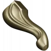 Sculpted Cabriole Furniture Leg STL