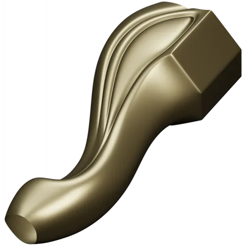 Sculpted Cabriole Furniture Leg STL