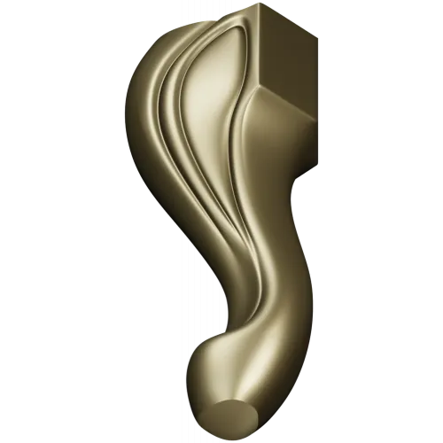 Sculpted Cabriole Furniture Leg STL