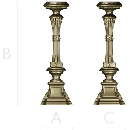Классическая балясина STL для ЧПУ - детализированная 3D модель
