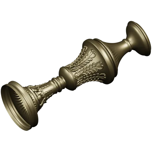 Балясина классическая с растительным орнаментом - STL для ЧПУ