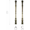 Regal Acanthus Baluster STL 3D model for CNC milling