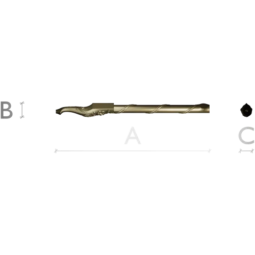 Балясина резная с витым стволом - 3D модель STL для ЧПУ