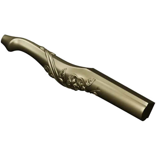 Floral Serpentine Baluster - STL 3D model for CNC wood carving