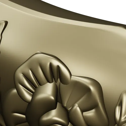 Floral Serpentine Baluster - STL 3D model for CNC wood carving