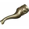 Rococo Curved Leg 3D STL model for CNC milling
