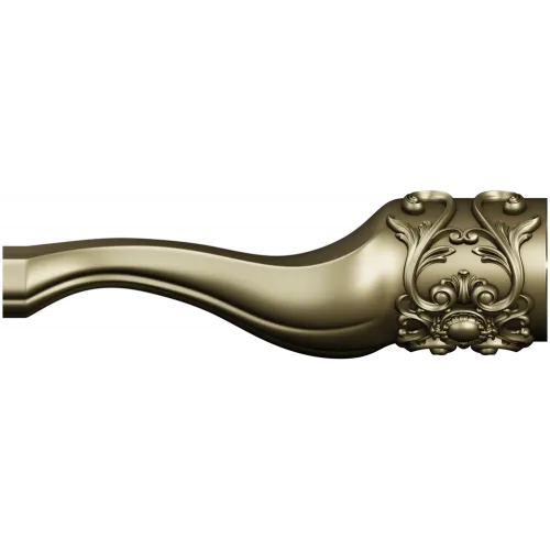 Rococo Curved Leg 3D STL model for CNC milling
