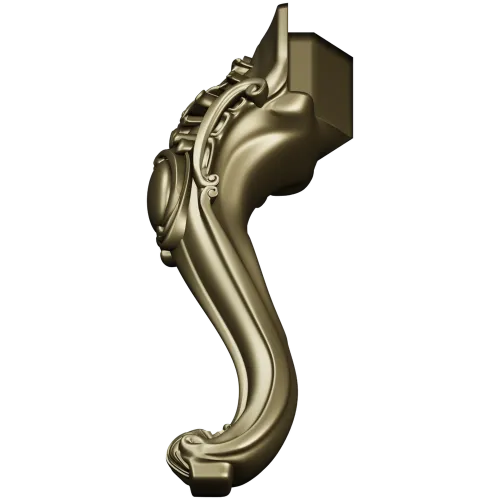 Резная мебельная ножка в стиле рококо - 3D модель STL для ЧПУ