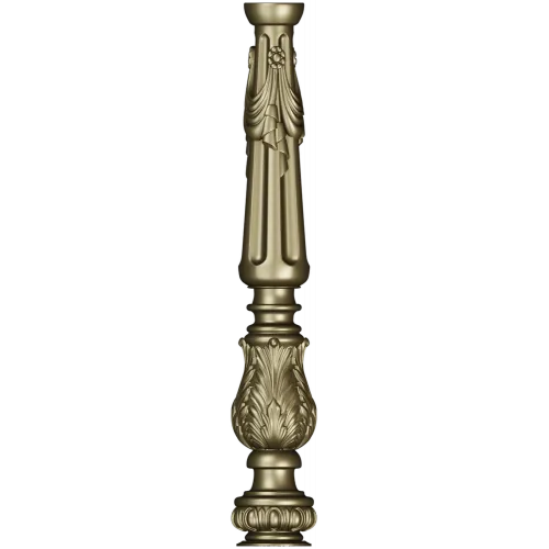 Ornate Acanthus Baluster STL for CNC
