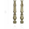 Ornate Acanthus Baluster STL for CNC