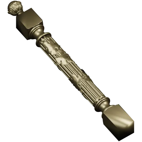 Балясина с лозой - 3D STL модель для ЧПУ