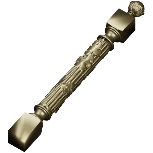 Балясина с лозой - 3D STL модель для ЧПУ