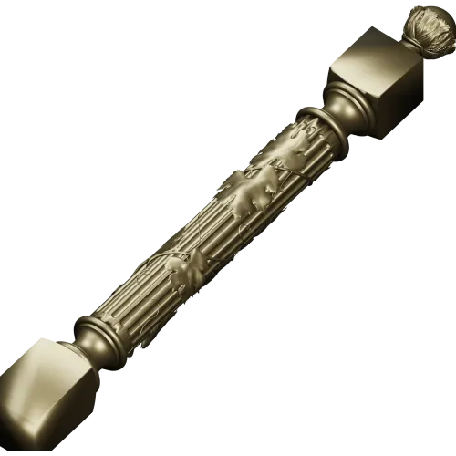 Балясина с лозой - 3D STL модель для ЧПУ