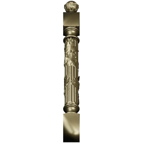 Балясина с лозой - 3D STL модель для ЧПУ