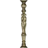 Caryatid baluster STL model for CNC router - high-relief spindle
