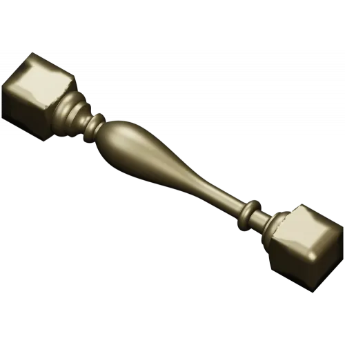 Балясина с кубическими торцами - 3D модель STL для ЧПУ