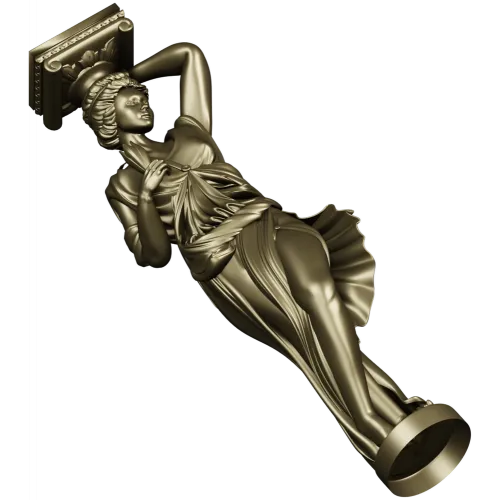 Кариатида-балясина в классическом стиле - 3D модель STL для ЧПУ