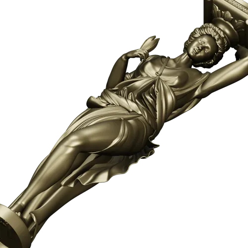 Кариатида-балясина в классическом стиле - 3D модель STL для ЧПУ