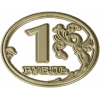 1 Ruble Coin Relief STL