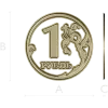 1 Ruble Coin Relief STL
