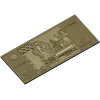 High-relief Banknote Plaque STL for CNC