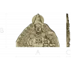 Благословляющий Будда с цветами - STL 3D модель для ЧПУ