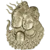 Shiva and Parvati Devotional Panel - 3D STL model for CNC