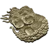 Shiva and Parvati Devotional Panel - 3D STL model for CNC