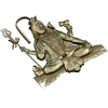 Шива в медитации - 3D модель STL для ЧПУ
