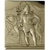 Shiva with Nandi - high relief panel STL for CNC
