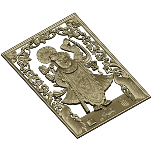 Панно с Кришной - 3D модель STL для ЧПУ