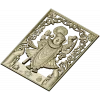 Панно с Кришной - 3D модель STL для ЧПУ