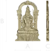 Lakshmi Throne Relief STL for CNC