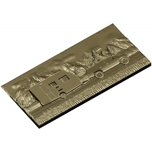 Караван в горах - 3D модель STL панель для ЧПУ