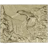 Панно "Орлы в горах" - 3D модель STL для ЧПУ
