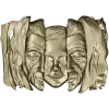 Барельеф "Три лика в драпировке" - 3D STL модель для ЧПУ