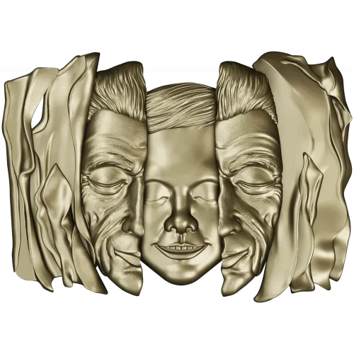 Барельеф "Три лика в драпировке" - 3D STL модель для ЧПУ