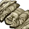 Барельеф "Три лика в драпировке" - 3D STL модель для ЧПУ