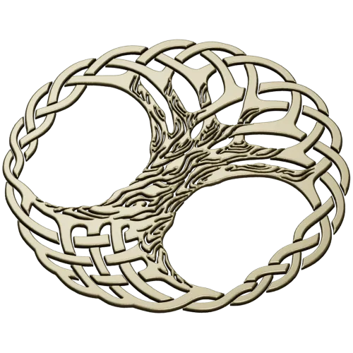 Celtic Interlaced Tree of Life STL for CNC carving
