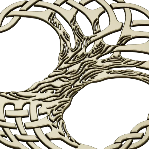 Celtic Interlaced Tree of Life STL for CNC carving