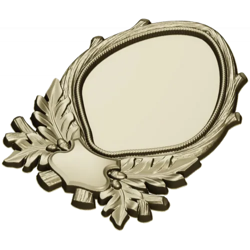Oval Frame with Oak Leaves - Detailed STL 3D Model for CNC