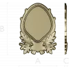 Oval Frame with Oak Leaves - Detailed STL 3D Model for CNC