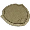Ornate Shield Plaque 3D STL for CNC - Floral Border & Woven Field