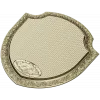 Ornate Shield Plaque 3D STL for CNC - Floral Border & Woven Field