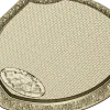 Ornate Shield Plaque 3D STL for CNC - Floral Border & Woven Field
