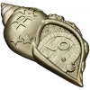 Seashell Cottage - detailed STL 3D model for CNC carving
