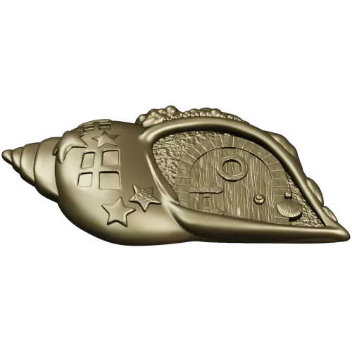Seashell Cottage - detailed STL 3D model for CNC carving
