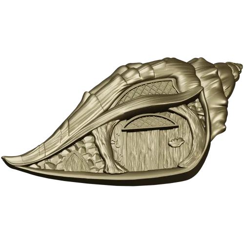 Shell Cottage Relief - STL 3D model for CNC