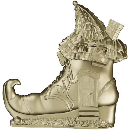 Elf Boot Cottage - detailed STL 3D model for CNC milling