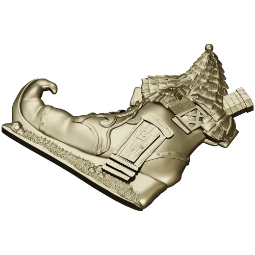 Elf Boot Cottage - detailed STL 3D model for CNC milling